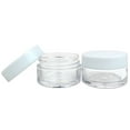 thumbnail image 4 of Beauticom 24 Pieces High Quality 20G/20ML Clear Round Acrylic Cosmetic Product Sample Travel Jars with Flat Top Lids (White), 4 of 5