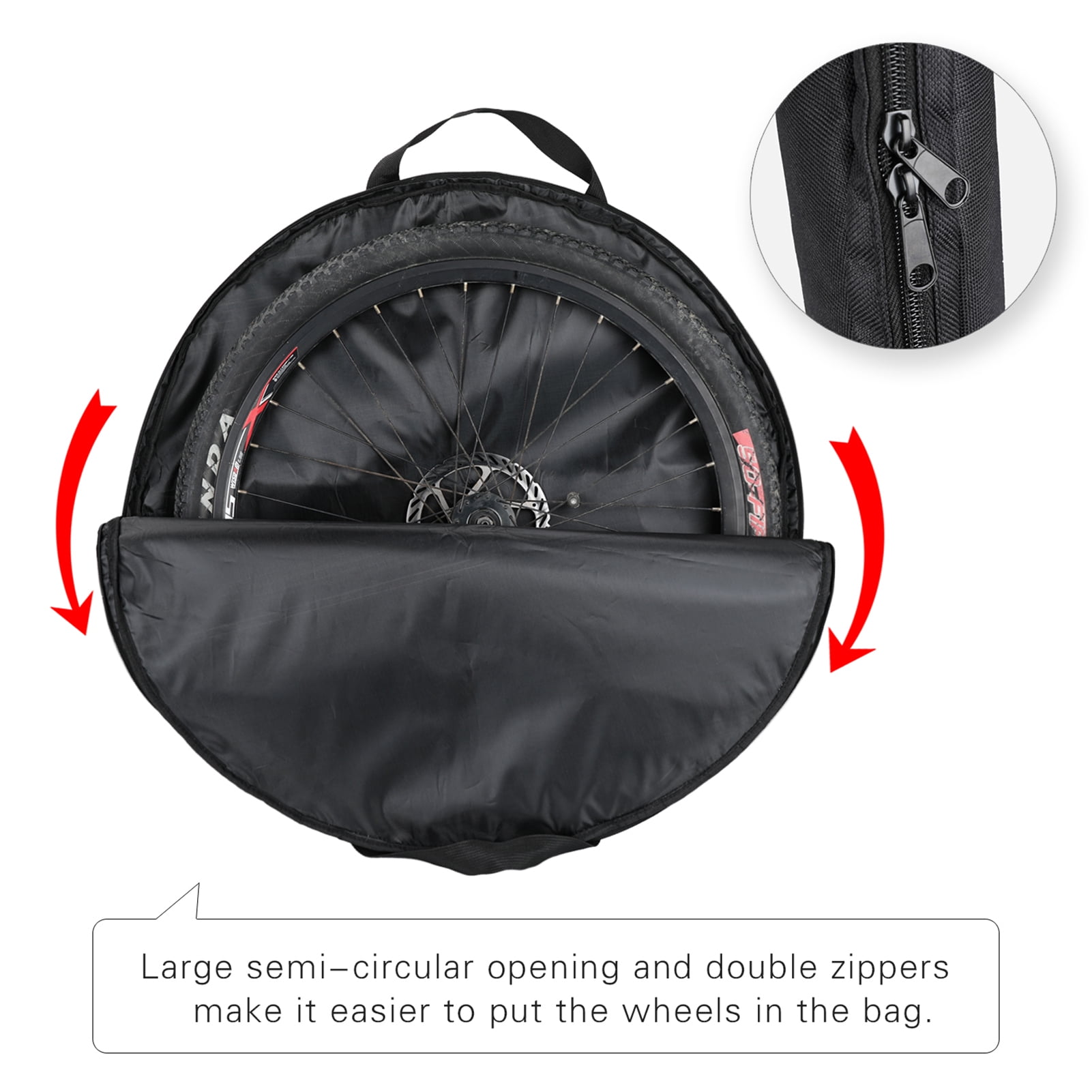 29 inch Bicycle Wheelset Bag Wheel Carry Bag Oxford Bike Travel Tire Bag Wheel Cover for Mountain Road Bike Walmart