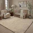 thumbnail image 3 of BERTHMEER 8'x10' Large Shag Area Rugs for Living Room Bedroom Dining Room Office Farmhouse Modern Contemporary Plush Soft Carpets Indoor Fuzzy Fluffy Washable Rugs, Camel, 3 of 4