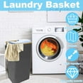 thumbnail image 4 of Laundry Basket 90L Large Capacity Laundry Washing Bin Collapsible Portable Laundry Hamper with Detachable Inner Bag Multipurpose Laundry Basket for College Dorm Laundry Bathroom Bedroom, 4 of 5