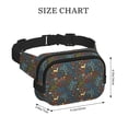 thumbnail image 4 of Fotbe Deers In The Forest 1 Cangurera Cuadrada con Estampado de Doble Capa, Bolsa de Cintura Ajustable Mini para Hombres y Mujeres, 4 of 9
