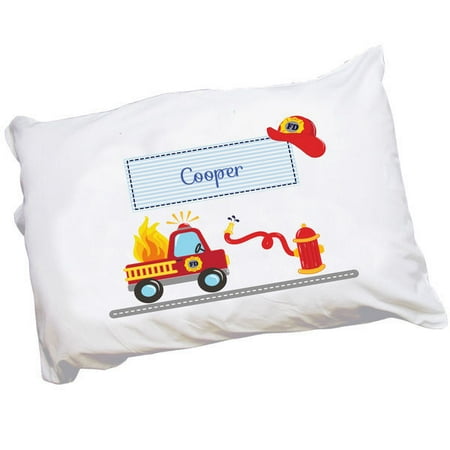 Personalized Fire Truck Pillowcase Walmart Com
