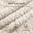 thumbnail image 6 of ATHOPE 86" Curved Cloud Couch, Boneless Sofa for Small Space, Plush Teddy Fabric Modern Couch with 3 Throw Pillows, Comfy Floor Love Seat for Living Room, Bedroom, White, 6 of 8