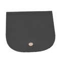 thumbnail image 4 of Housse de sac à rabat en cuir fendu avec boucle magnétique, pièces de sac à main faites à la main avec accessoires en bronze, 12,6 x 13,7 cm (noir), 4 of 4