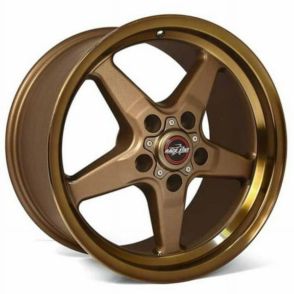 Race Star 92-510152BZ 15 x 10 in. 5 x 4.50 Bolt Circle 6.25 Back Space 92 Drag Star Bracket Racer Bronze Wheel