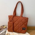 thumbnail image 2 of Bolso Mano Acolchado para Mujer Bolso Versátil Gran Capacidad Con Juego Monedero (naranja), 2 of 9