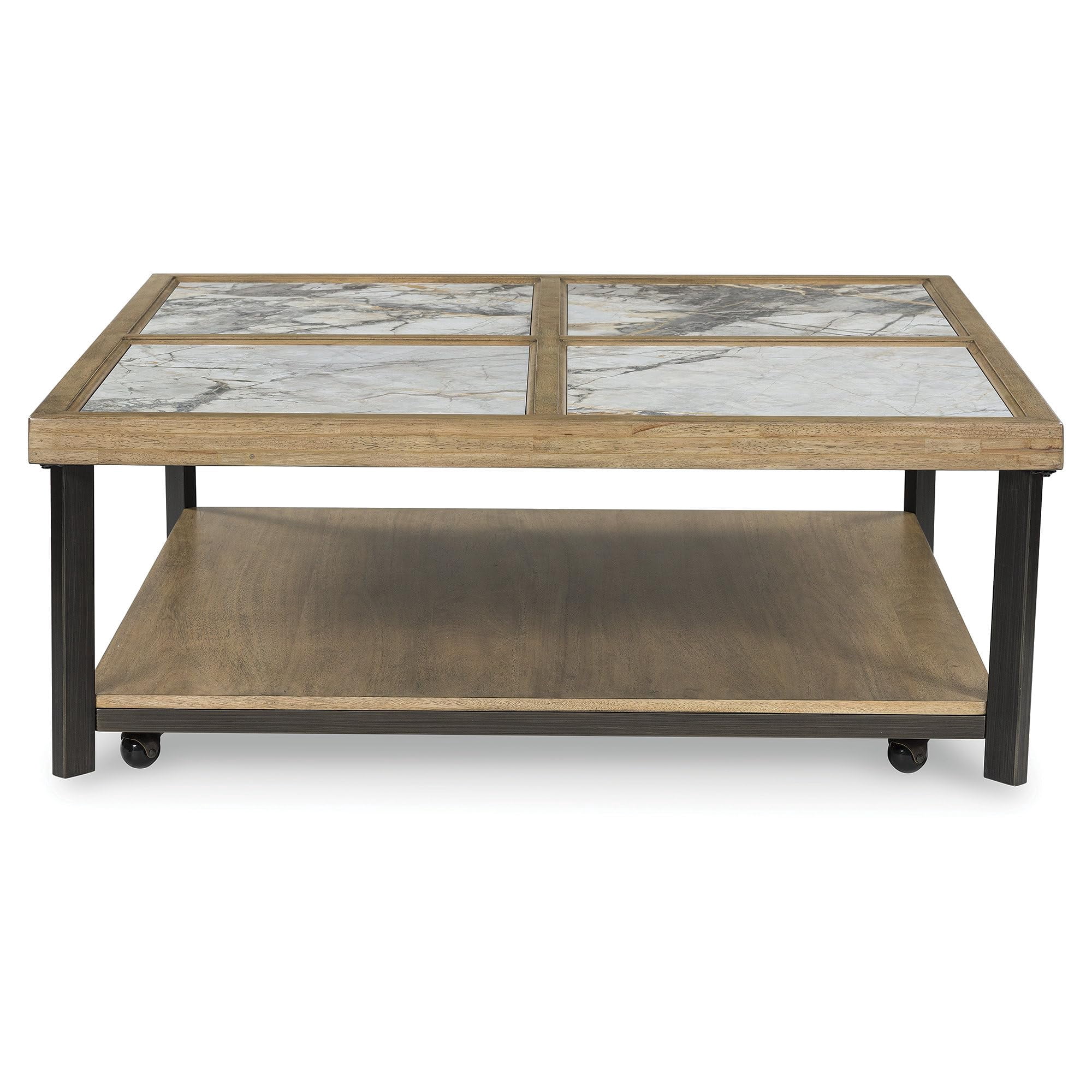 Signature Design by Ashley Furniture Montia  Gray & Off White Coffee Table
