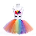thumbnail image 1 of Vestidos de unicornio arcoíris para niños, niñas bebés, vestido de tutú de unicornio, disfraz de fiesta de Halloween, vestido de baile colorido para niños zhangyuxiang unisex, 1 of 2