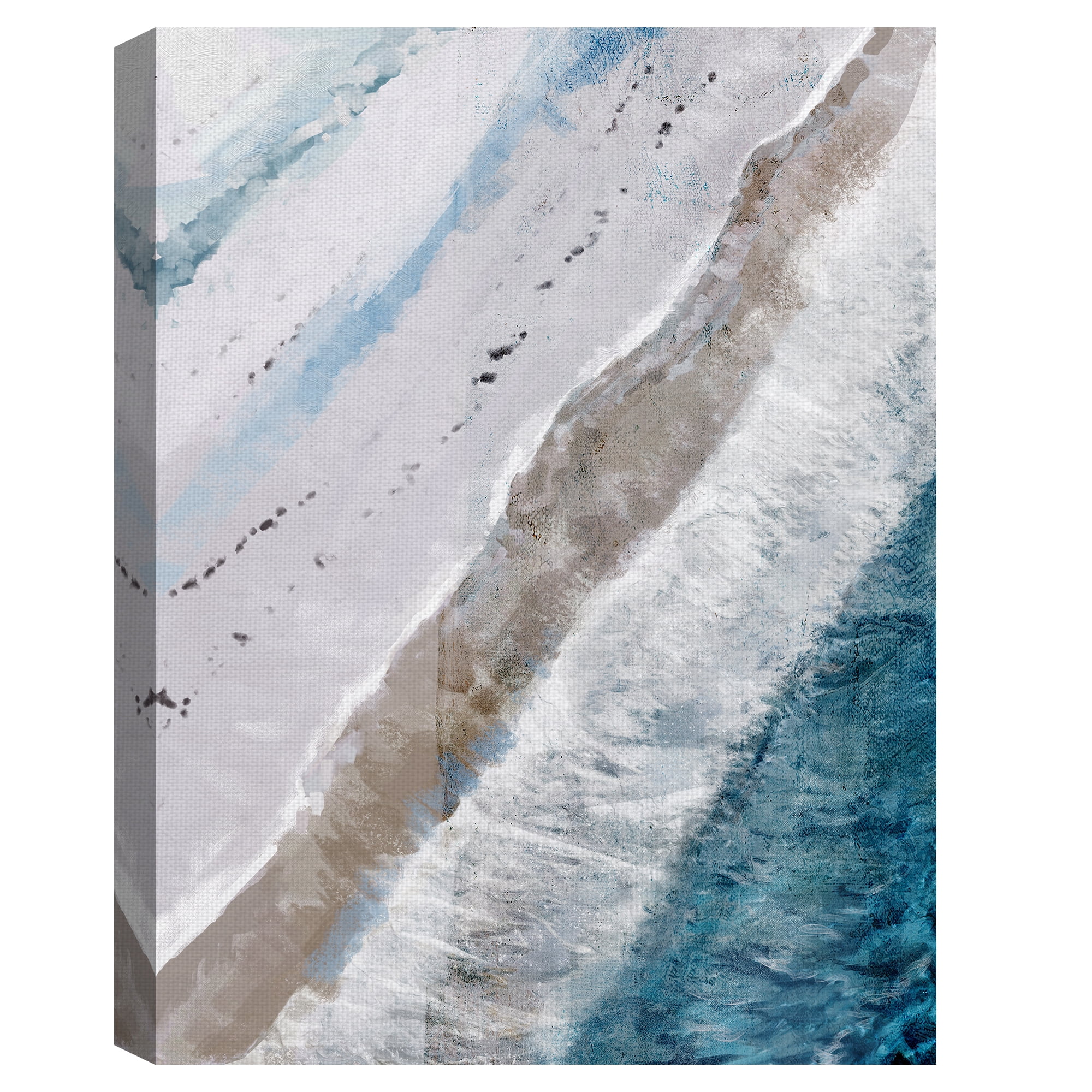 Fine Art Canvas Coastal Abstraction II Bird's Eye View by Studio Arts Canvas Art Print