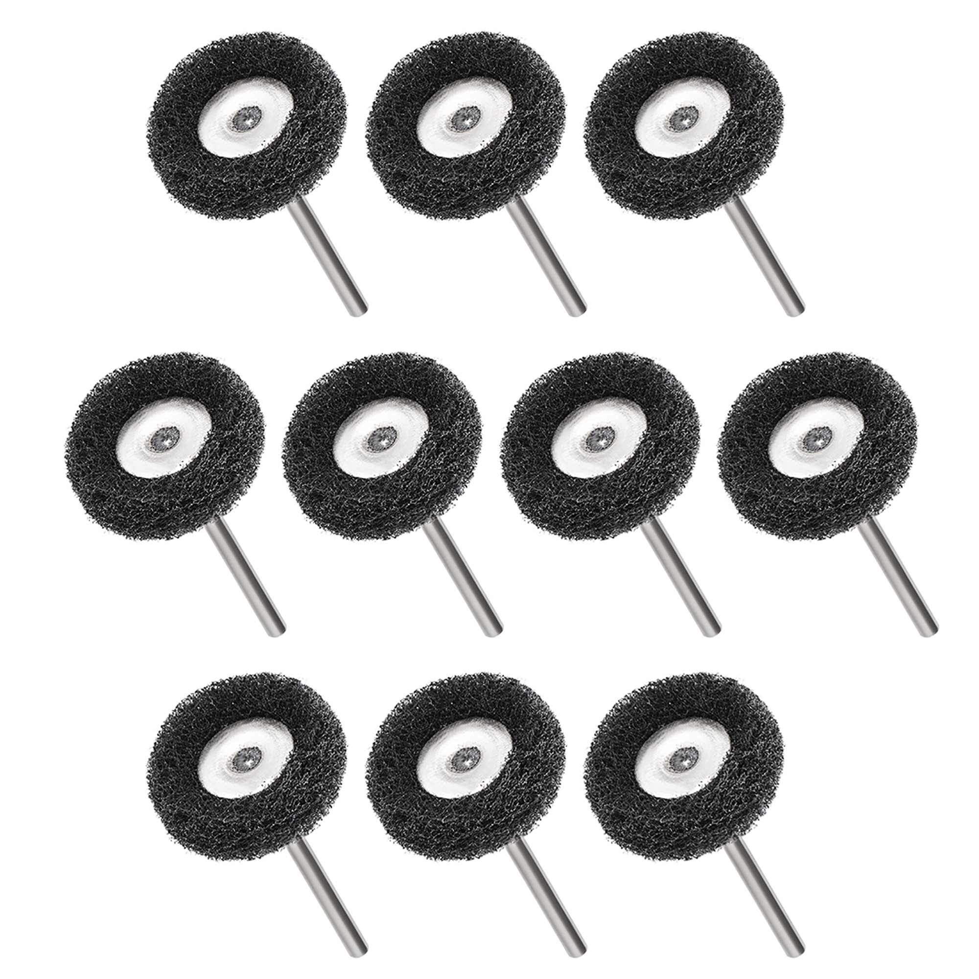 25x10mm Abrasive Wheel Nylon Buffing Polishing Wheels with 1/8inch