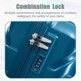 thumbnail image 6 of 14"/20" 2 Piece ABS Spinner Wheel Luggage Set with Combination Lock & 14" Cosmetic Case, Dark Blue, 6 of 11