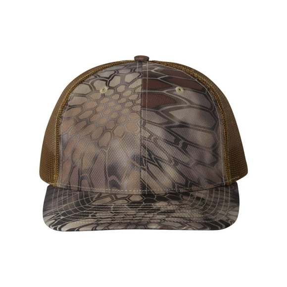 Richardson Printed Trucker Cap, Adjustable, Kryptek Highlander - Buck