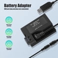 thumbnail image 4 of -E8 Dummy Battery with DC Power Bank USB Adapter Cable Replacement for LP-E8 550D 600D 650D 700D DSLR Cameras, 4 of 9