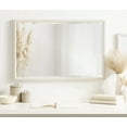 thumbnail image 7 of Kate and Laurel Makenna Traditional Rectangle Wall Mirror, 20 x 30, Soft White, Beaded Vintage Bathroom Mirror with Ornate Detailing and Beveled Edge Design, 7 of 7