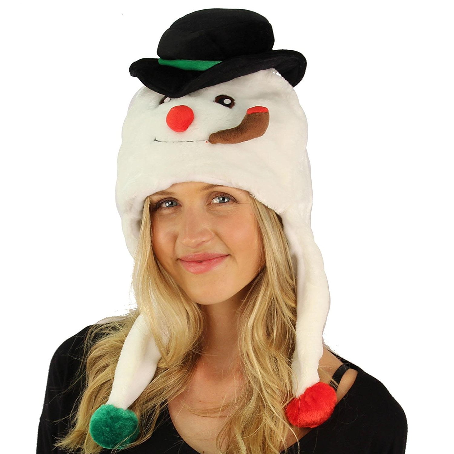 Critter Caps Christmas Holiday Winter Frosty the Snowman Beanie Hat