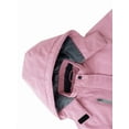thumbnail image 4 of KVE Girl's Waterproof Ski Jacket Warm Fleece Winter Jacket Windproof Hooded Snow Coat Pink 10-12, 4 of 8