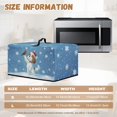thumbnail image 2 of TSOVTHRID Christmas Hat Dog Print Microwave Oven Cover Protection Dustproof Toaster Oven Cover Protector Cardinal Snowflake Kitchen Machine Covers for Christmas Decor, 18.25"W x 14.5"D x 11"H, S, 2 of 7