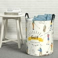 thumbnail image 7 of KLL Golf Icons And Golfer Waterproof Foldable Laundry Hamper Bucket with Handles for Storage Bin,Kids Room,Home Organizer (Medium ), 7 of 7