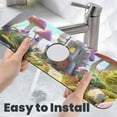 thumbnail image 6 of Kdxio Dreamy Mushroom House Pattern Non-Slip Diatom Mud Faucet Drain Pad,Self Absorbent Mat for Kitchen Sink for Variety Kitchen & Bathroom Countertops, 6 of 7