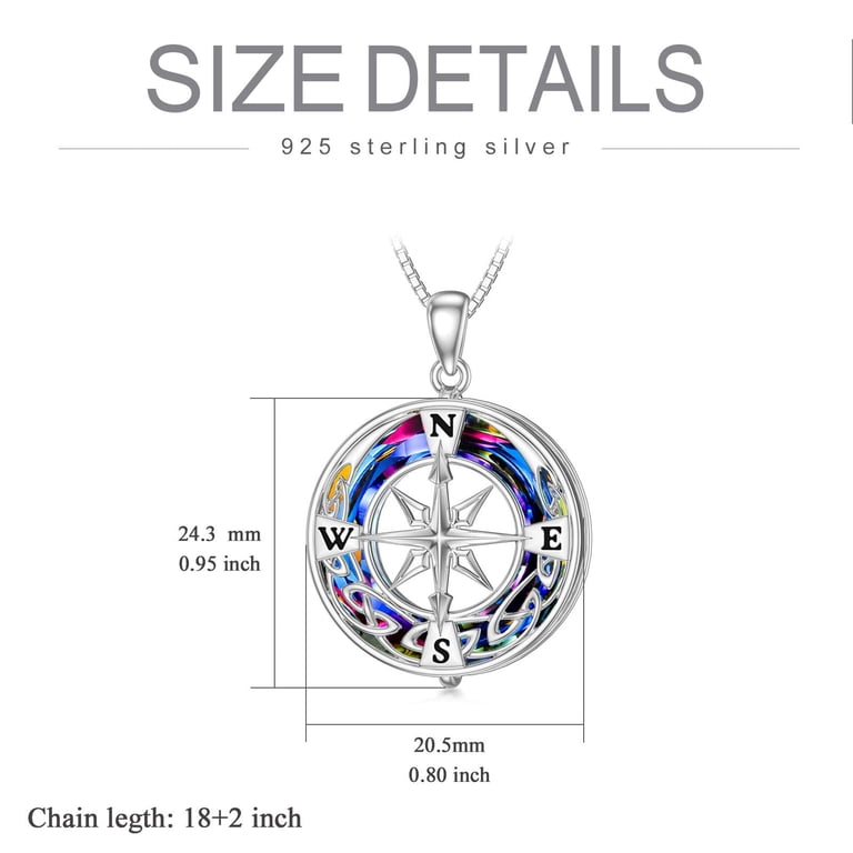 Sterling Silver Celtic Cross Necklace With Animal Pendant - S925 Silver Jewelry Gift For Women Or Men