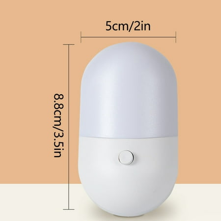 

witspace LED Night Light Plug Sensor Dimmable Night Light Soft Warm White LED Nightlight with Motion Sensor Adjustable Brightness for Bedroom Bathroom Kitchen Hallway Stairs