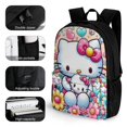 thumbnail image 3 of Hello Kitty Backpack, 17-Inch Laptop Backpack, High Capacity Backpack For College Travel, Lightweight Daybackpack, 3 of 8