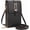 (Black), variant on Small Touchscreen Phone Crossbody Bag, Korean style Touch Screen Crossbody Phone Purse with Window Zipper for Women(Black)