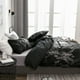 thumbnail image 5 of Juego de ropa de cama, juego de 3 piezas de funda de edredón de poliéster veteado, diseño de última generación, 5 of 8