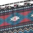 thumbnail image 3 of Blue Geometric and Striped Pattern Shower Curtain 72"x84" ,Bathroom Decorative Shower Curtains Set with 12 Hooks,Modern Waterproof Washable Shower Curtain, 3 of 6