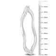 thumbnail image 5 of Everly Women's 46mm Sterling Silver Wave Hoop Earrings, 5 of 7