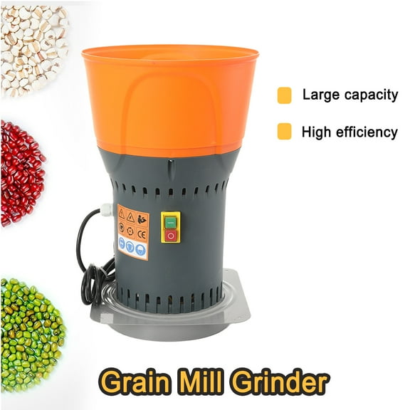 TABODD 110V Grain Mill Grinder High Speed Food Grain Mill Stainless Steel Seeds Flour Wheat Nut Spices Corn Pill Herbs & Seasonings Dry Grinder Electric Machine Grinder for Kitchen