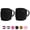 pair-black, variant on Minzimin Fitness Ankle Straps for Cable Machines, 2 Pack Comfortable Adjustable Padded Ankle Wrist Cuffs, Kickback Glute Workouts for Men Women