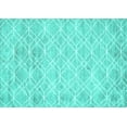 thumbnail image 1 of Ahgly Company Indoor Rectangle Abstract Turquoise Blue Contemporary Area Rugs, 2' x 3', 1 of 4
