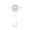 White, variant on Njoeus Handheld Desktop Mini Fan USB Rechargeable Quiet Portable Fan Rotatable for Home Office Outdoor from Rotatable Head to Quiet Breeze One Mini Fan Spins and Cools