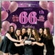 thumbnail image 3 of Decoraciones De Cumpleaños Número 66 Para Niñas, Cartel De Feliz Cumpleaños Imisi, Decoraciones Rosas Para Una Fiesta De Cumpleaños, Telón De Fondo Para Mujeres, 3 of 5