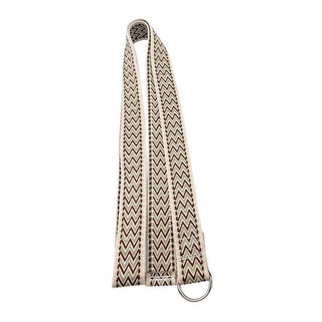 Correa de yoga con estiramiento asistido, 183 cm, portátil, versátil, resistente, con hebilla. Caqui