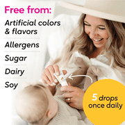 BioGaia Protectis Baby Probiotic Drops | Baby Essentials for Colic & Gas Relief | Safe for Newborns | Ease Crying, Fussing, Colic, Gas, Spit-ups & Constipation | No Dairy, Soy & Gluten | 5mL