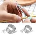 thumbnail image 1 of 6 Uds., Guía , Soporte para , Dedal para Tejer, Guía de Plástico, Separada para Crochet, Herramienta de Accesorios para M BLESIY Guía de trenzado de hilo, 1 of 8