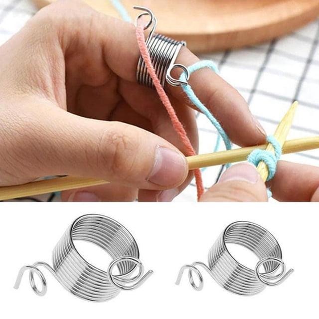 6 Uds., Guía , Soporte para , Dedal para Tejer, Guía de Plástico, Separada para Crochet, Herramienta de Accesorios para M BLESIY Guía de trenzado de hilo