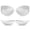 White, variant on Nimiah Waterproof Swimsuit Bra Pads, Women's Push-up Bra Inserts Enhancer Breast Cups Removable Padding for Dresses,White, White
