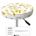 thumbnail image 4 of Daiia Farm Bee Cute Honey Stool Covers Round,Round Bar Stool Covers Waterproof Bar Chair Covers Washable Stool Cushion Slipcover for 12-14 Inch Chair-13 inch, 4 of 7