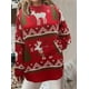 thumbnail image 3 of Suéter navideño de punto con capucha y manga larga cálida para mujer para otoño e invierno, 3 of 3