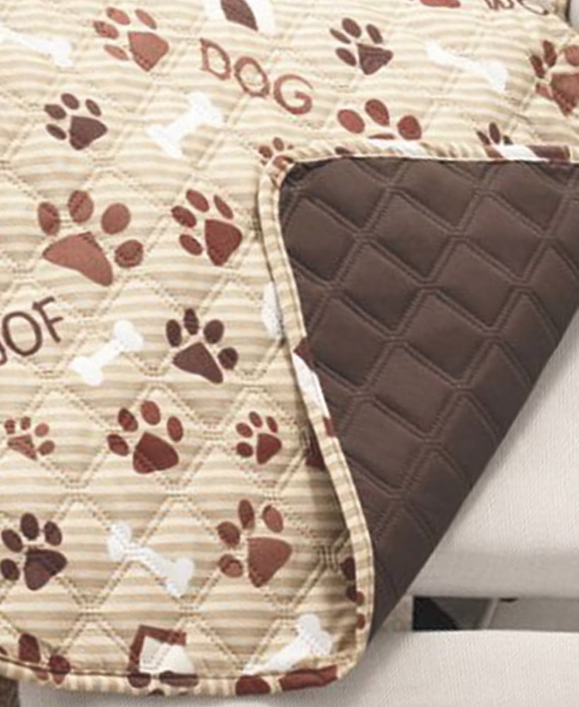 212 Main 703032 Sofa Furniture Protector, Woof Pet Print