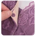 thumbnail image 7 of ZVNAΖH Plus Size Bras for Women, Front Closure Wide Strap Bras No Underwire Breathable Bras Lace Floral V Neck Bras, Cup 36/80-48/110, 7 of 7