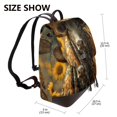 thumbnail image 2 of Goofa Sunflower Cowboy Hat Cow for Leather Backpack Purse for Women Fashion Multipurpose Design Handbag Ladies Shoulder Bags Travel Backpack, 2 of 4