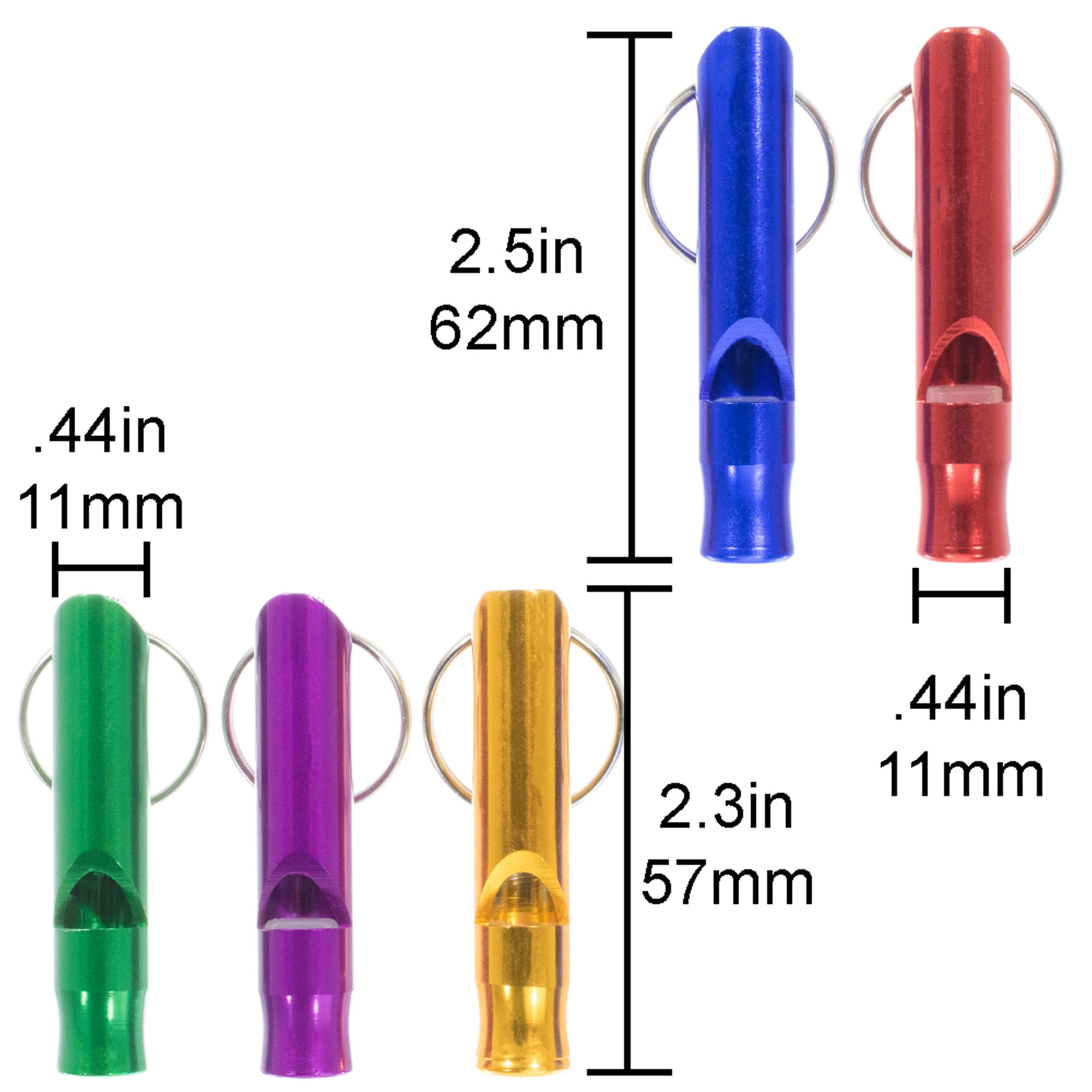 West Coast Paracord Security Whistles - Emergency, Hiking, Camping, Survival - Various Pack Sizes and Colors