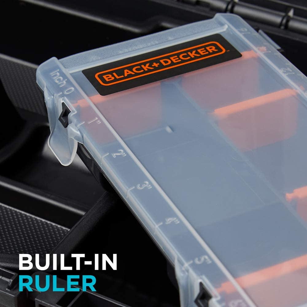 10-Compartment 16 in. Toolbox and Organizer