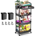thumbnail image 1 of Carrito utilitario rodante Goovilla de 4 niveles con cajón extraíble, 1 of 7