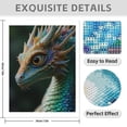 thumbnail image 3 of Diamond Art Kit for Adults, Vibrant Fantasy Dragon Creature Diamond Painting for Adults Beginners, DIY Diamond Art Painting Kits, 5D Diamond Painting Crafts for Home Decor 12x16 Frameless, 3 of 7
