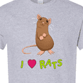 thumbnail image 4 of Inktastic I Love Rats T-Shirt, 4 of 5